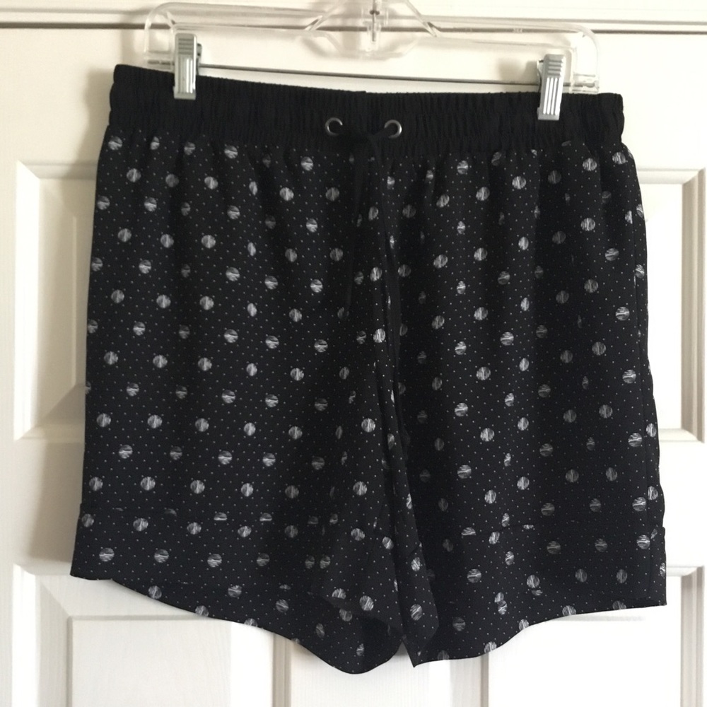 Lk New ZAC & RACHEL black white Polka Dot flowy shorts M
